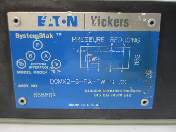 EATON DGMX2-5-PA-FW-S-30 868869 4570PSI NSNP