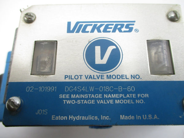 VICKERS DG4S4LW-018C-B-60 02-101991 110/120V .85/.69A UNMP