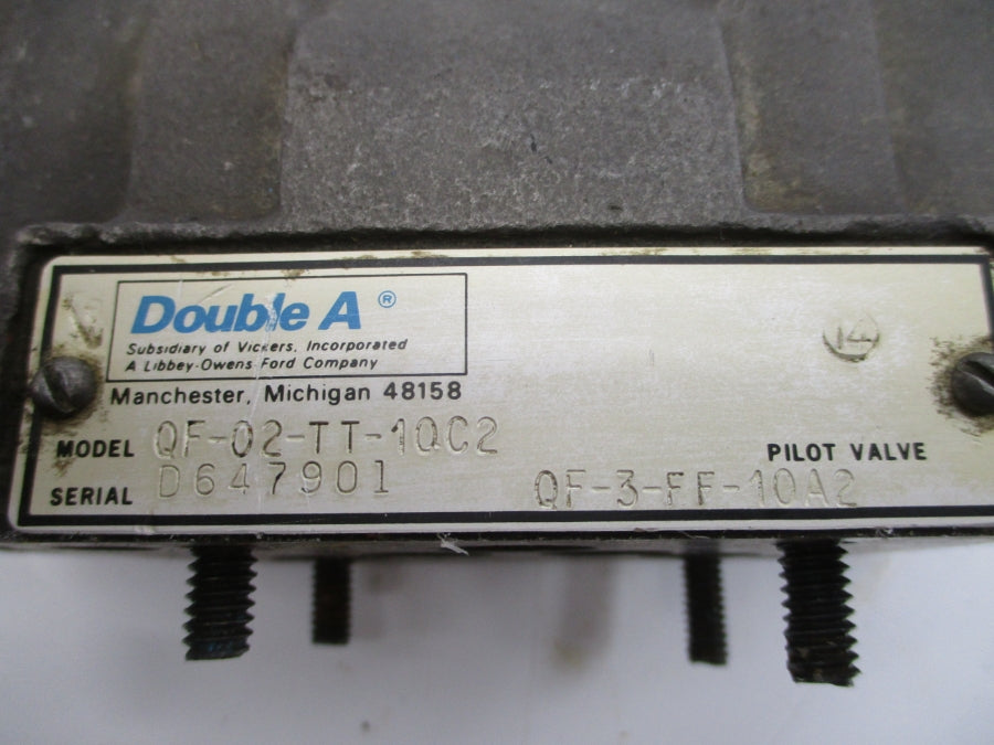 DOUBLE A QF-02-TT-10C2 QF-3-FF-10A2 1000PSI UNMP