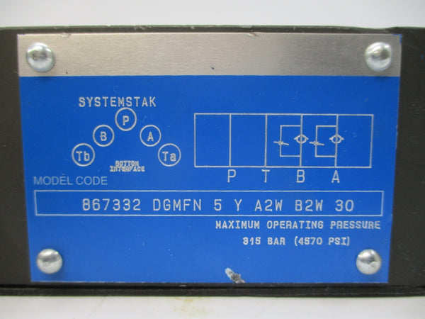 VALVE DGMFN5YA2WB2W30 867332 4570PSI NSNP