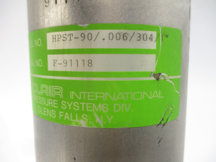 SINCLAIR INTERNATIONAL HPST-90/.006/304/1" NSNP