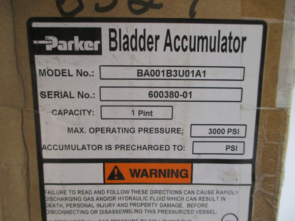 PARKER BA001B3U01A1 3000PSI NSMP