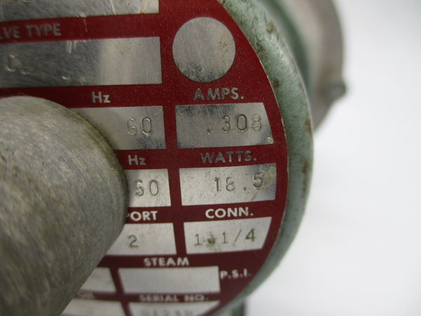 ITT S252SA02N3GJ7 110/120V .308A 25PSI 1-1/4" NSNP