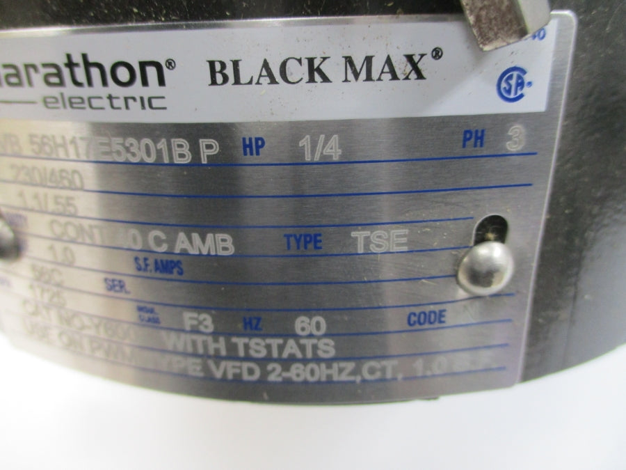 MARATHON ELECTRIC 0B56H17E5301 230/460V 1.1/.55A NSMP