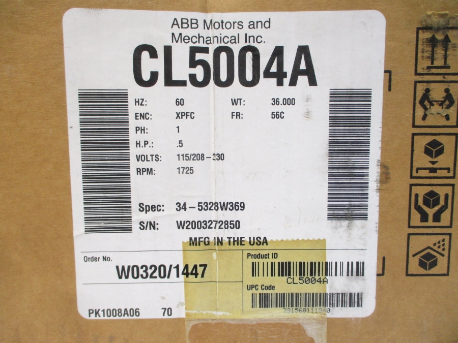 ABB CL5004A 115/208-230V 7.4/3.9-3.7A NSMP
