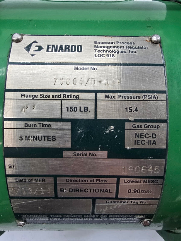 ENARDO 70804/D-AAF 15.4PSI 4" NSNP