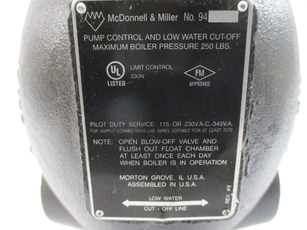 MCDONNELL & MILLER 94 250 115/230VAC NSNP