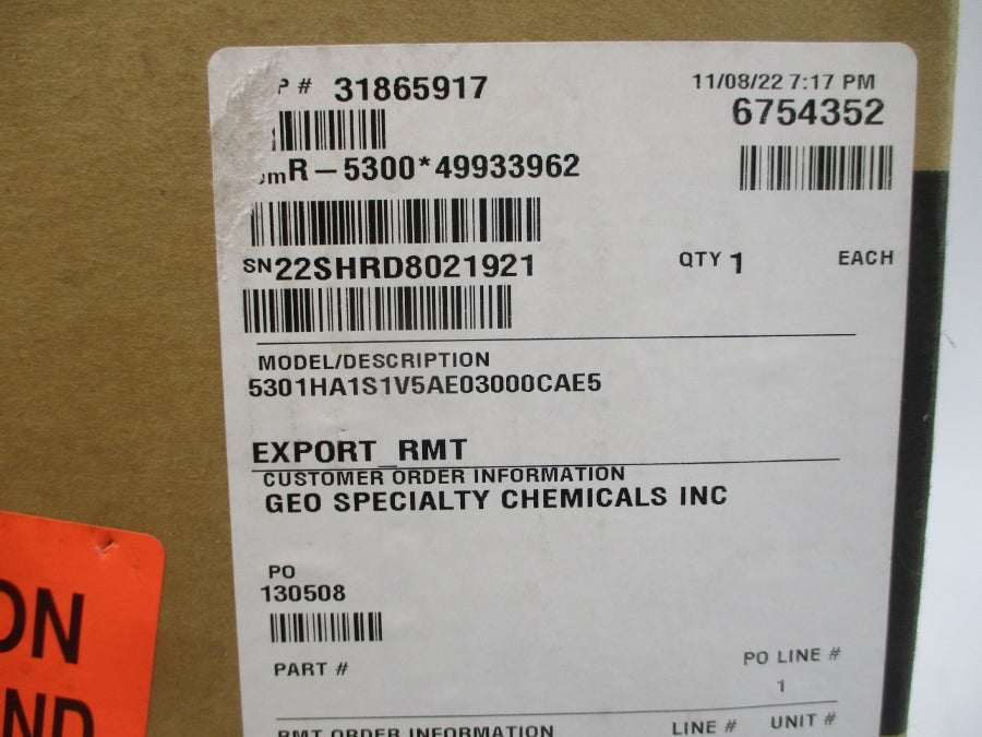 ROSEMOUNT 5301HA1S1V5AE03000CAE5 20-42.4VDC REV. 4 NSMP