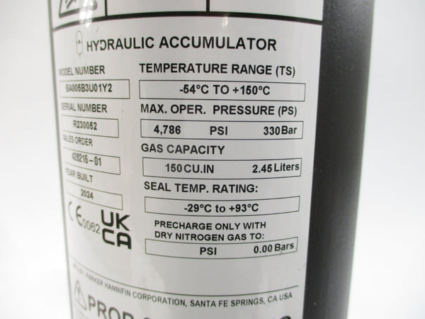 PARKER BA005B3U01Y2 4786PSI NSMP