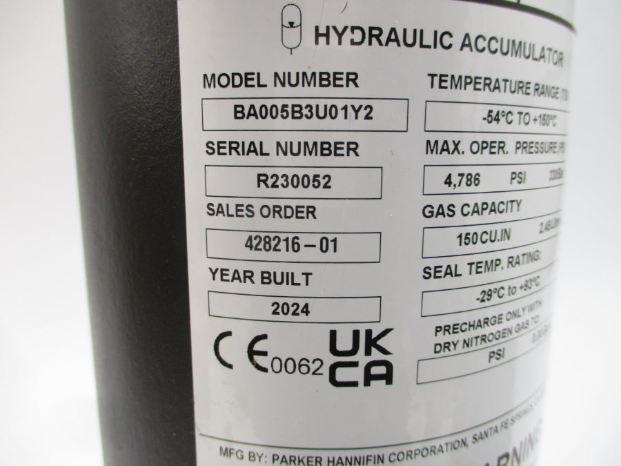 PARKER BA005B3U01Y2 4786PSI NSMP