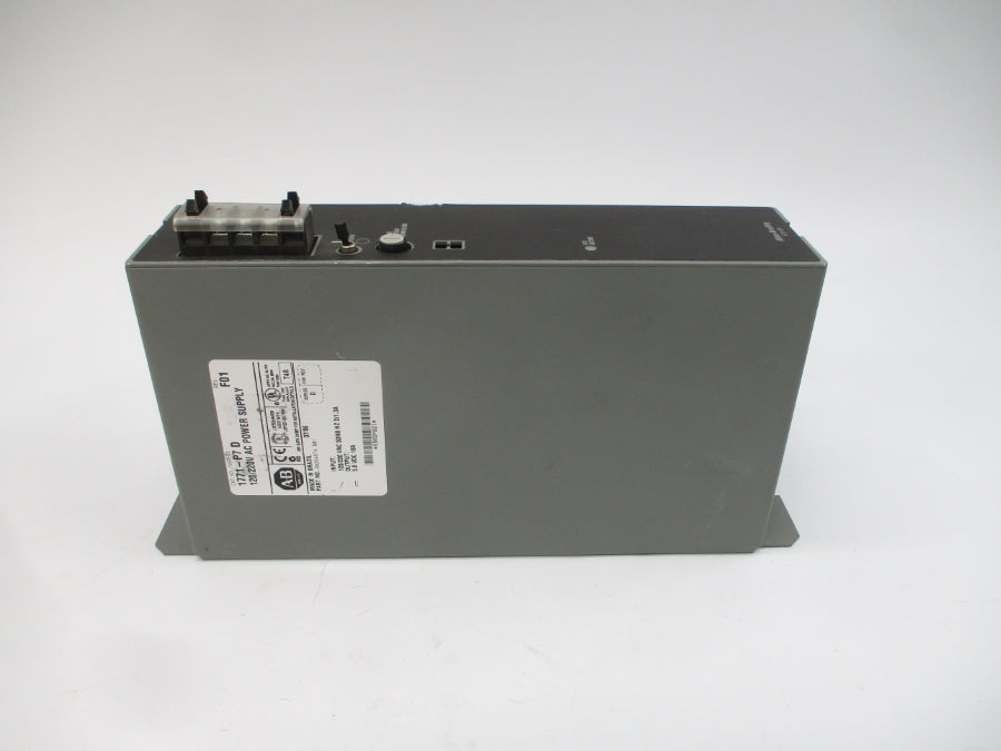 ALLEN BRADLEY 1771-P7 SER. D 120/220VAC 2/1.3A REV. F01 UNMP