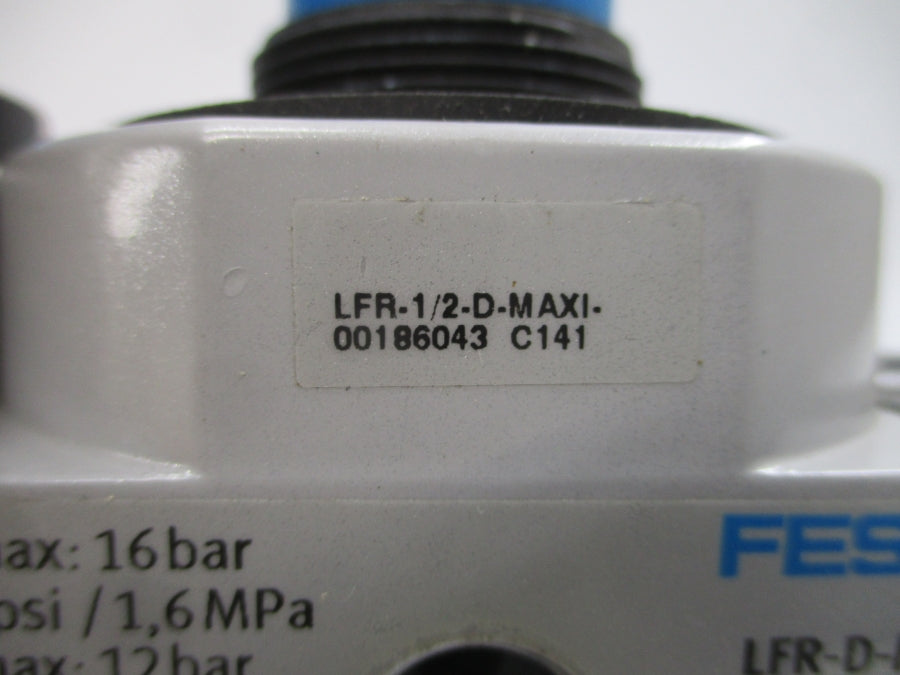 FESTO LFR-1/2-D-MAXI-KC 186043 180/240PSI NSMP