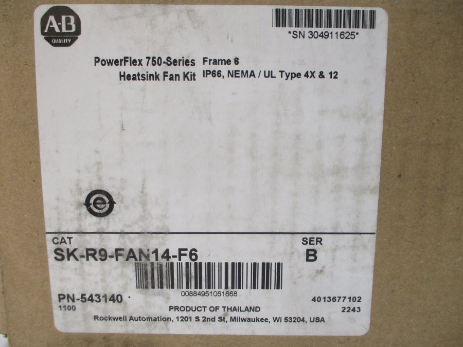ALLEN BRADLEY SK-R9-FAN14-F6 SER. B 24VDC 2.40A NSMP