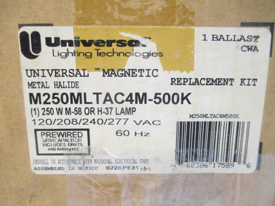 UNIVERSAL LIGHTING TECHNOLOGIES M250MLTAC4M-500K 277VAC 2.60A NSMP