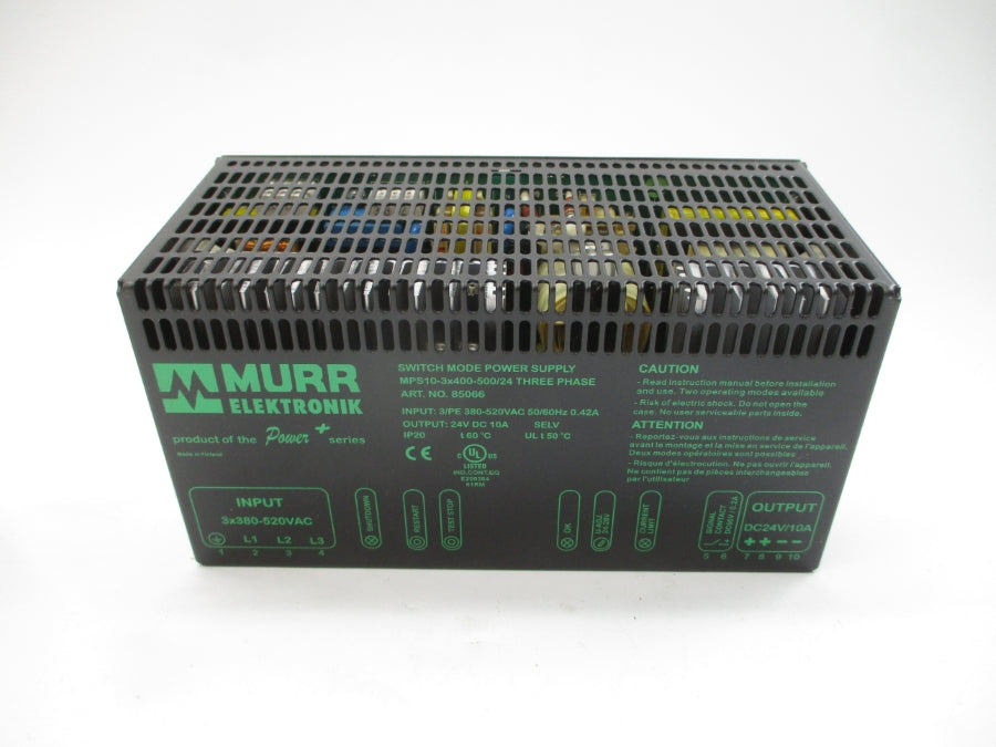 MURR ELEKTRONIK MPS10-3X400-500/24 85066 380-520VAC 0.42A NSMP