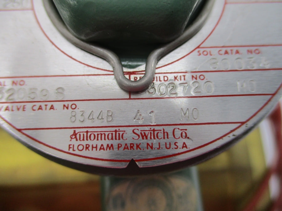ASCO 8344B41MO 10-250PSI 3/4" NSNP