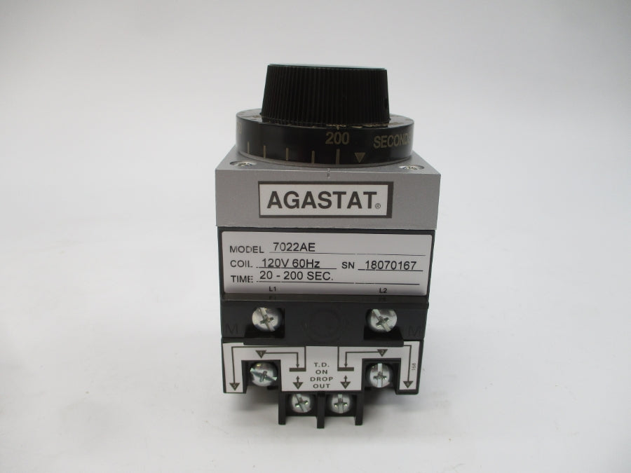 AGASTAT 7022AE 120/240VAC 15A 20-200S NSMP