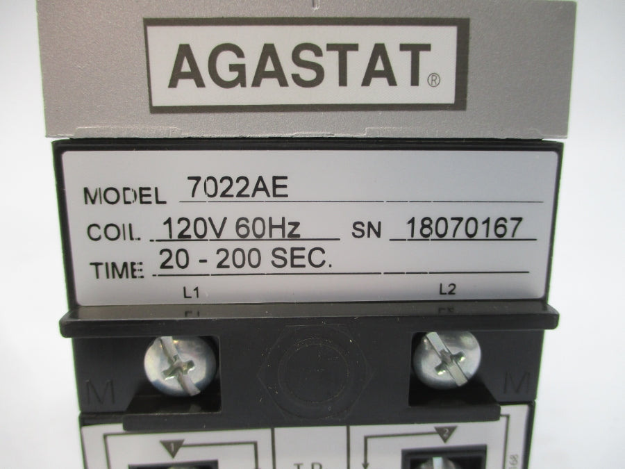 AGASTAT 7022AE 120/240VAC 15A 20-200S NSMP