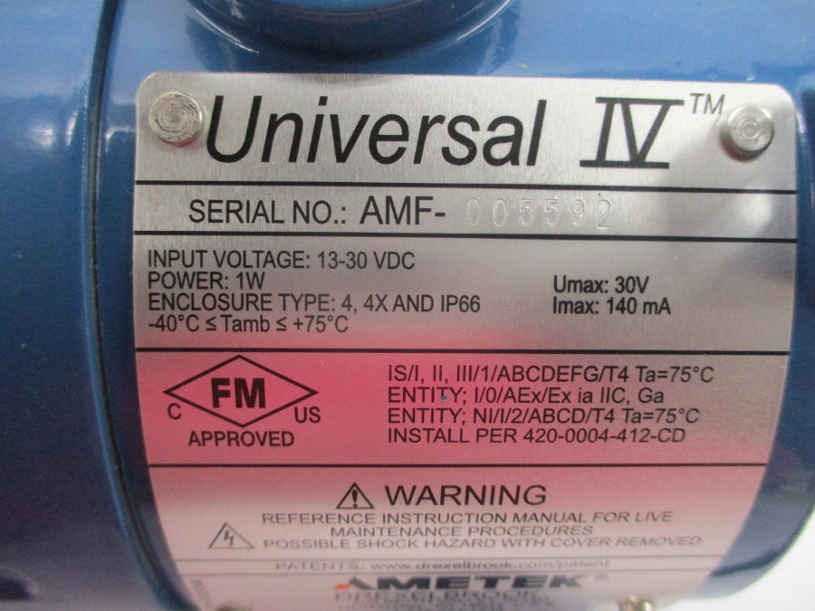 AMETEK UNVERSAL IV UP01010000-R00-0 13-30VDC NSNP