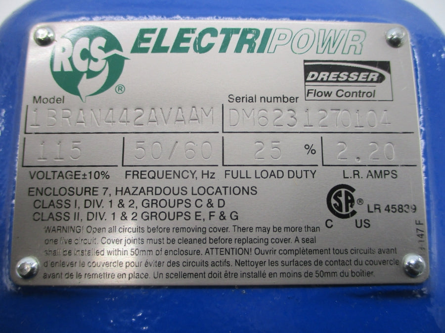 ELECTRIPOWR 1BRAN442AVAAM 115V 2.20A NSNP