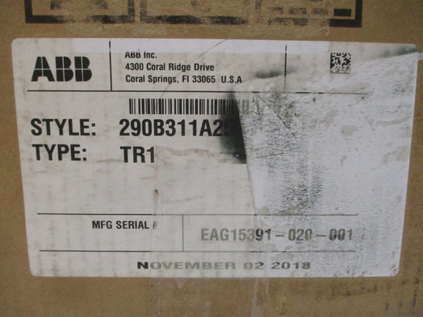 ABB 290B311A25 TR-1 0.2/2A NSMP