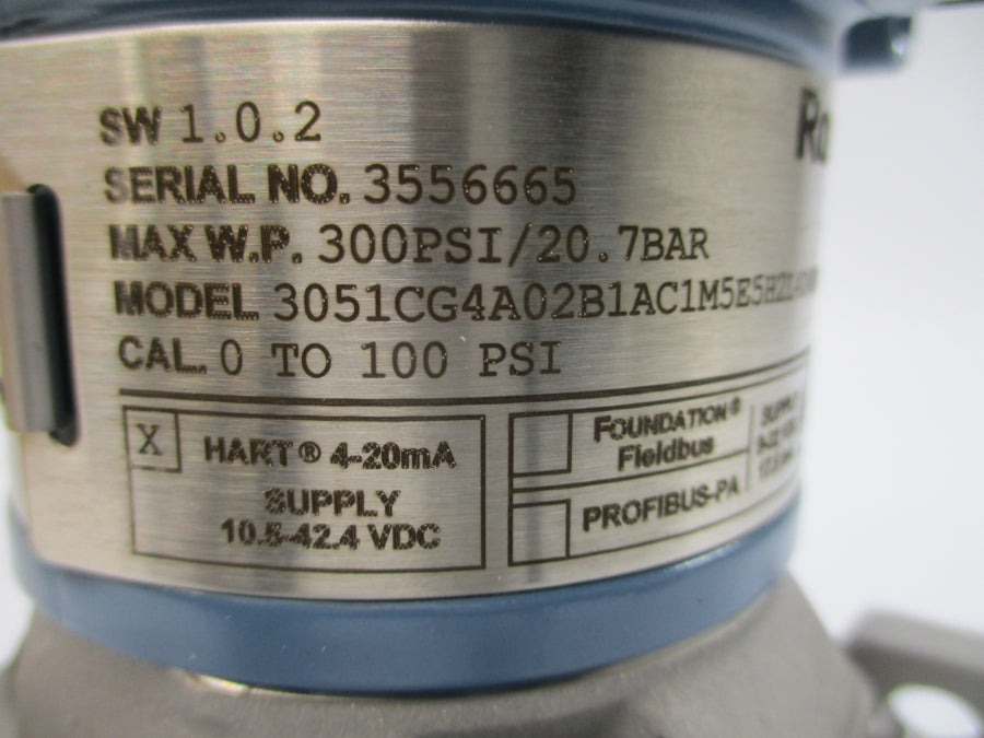 ROSEMOUNT 3051CG4A02B1AC1M5E5H2L4D4P1Q4Q8CR 10.5-42.4VDC 300PSI NSMP