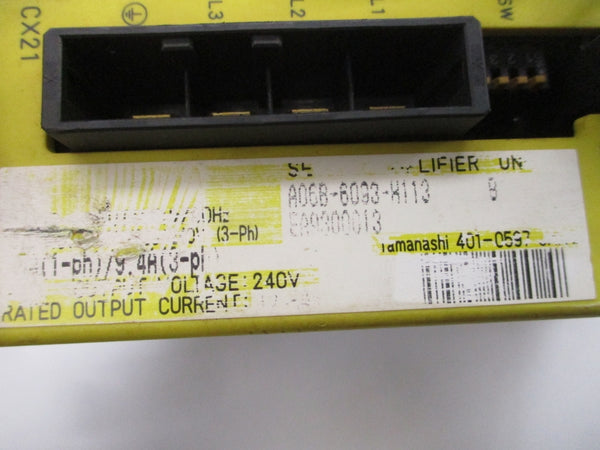 FANUC A06B-6093-H113 240V 9.4A UNMP