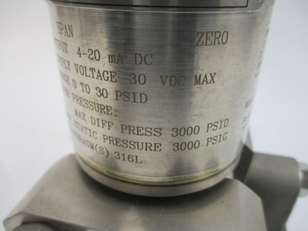 AMETEK PDH3000-030-50-22-XX-03-93 30VDC 3000PSI NSNP