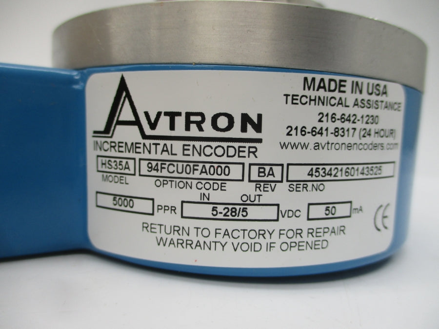 AVTRON HS35A94FCU0FA000 5-28VDC REV. BA NSMP
