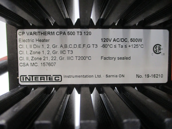 INTERTEC CPA500T3120 HDV3-P120\0019 120V NSMP