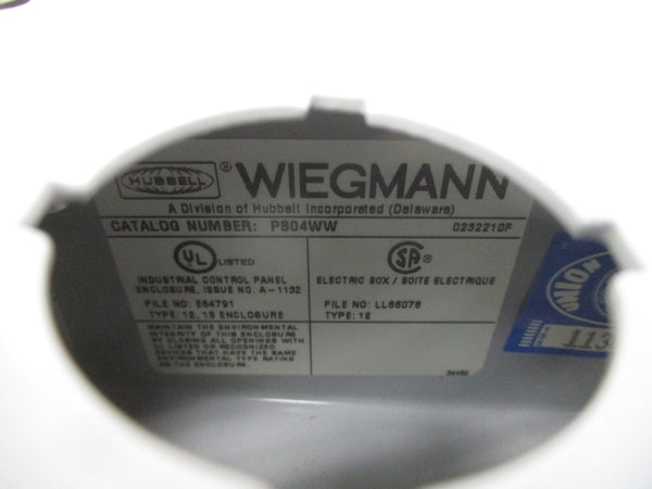 HUBBELL PB04WW NSNP