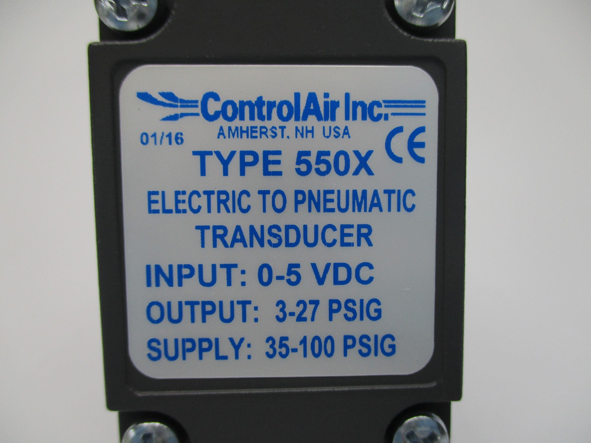 CONTROLAIR 550X 35-100PSI NSNP
