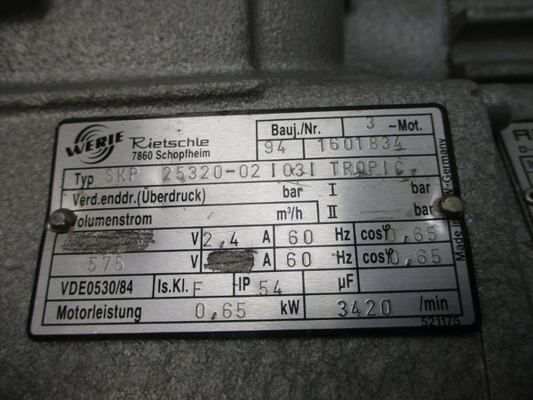 RIETSCHL SKP25320-02/03/TROPIC 200-277/346-480V 4.8/2.8A UNMP