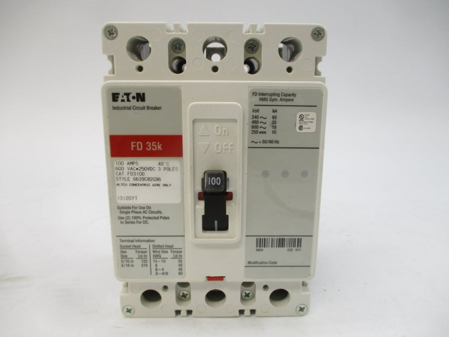 EATON FD3100 SER. C 100A 600VAC NSMP