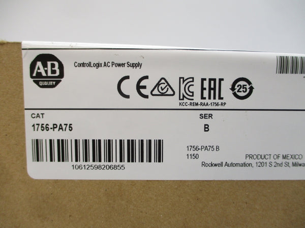 ALLEN BRADLEY 1756-PA75 SER. B DATE: 2021 NSFS