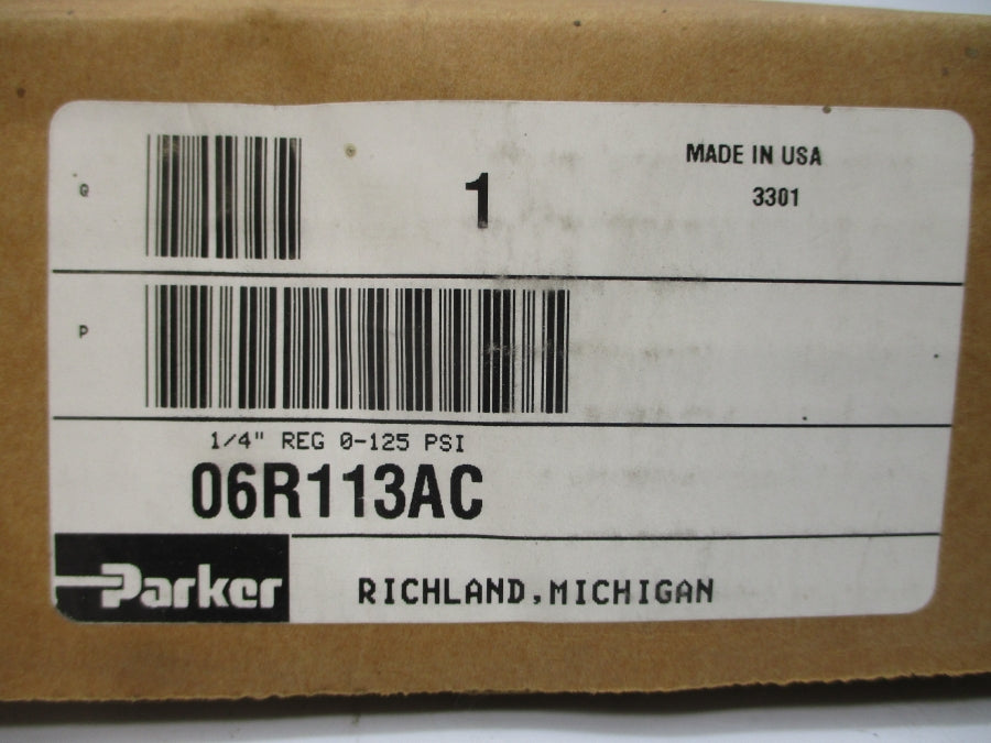 PARKER 06R113AC 250PSI 1/4" NSMP