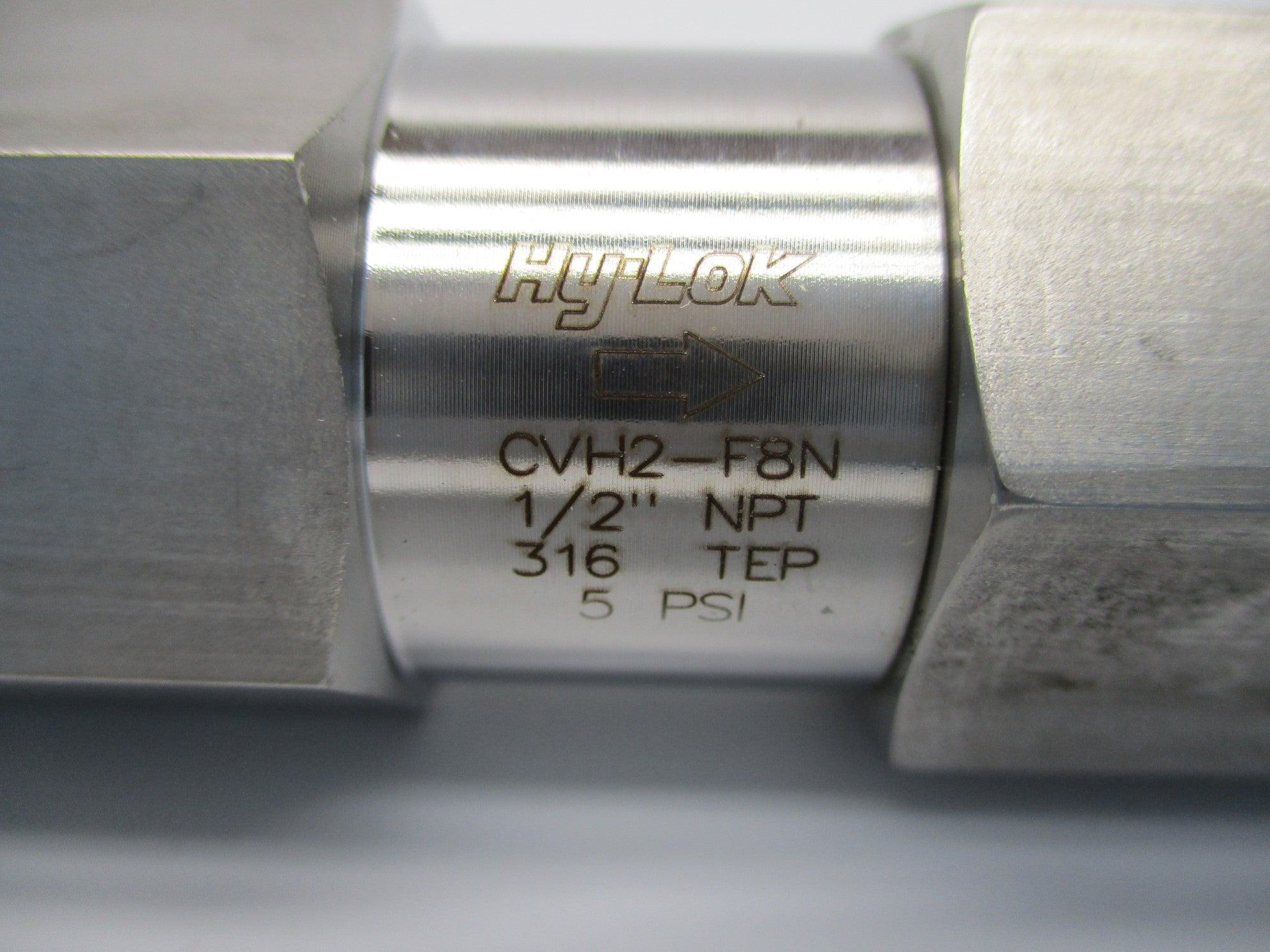 HY-LOK CVH2-F8N 5PSI NSNP