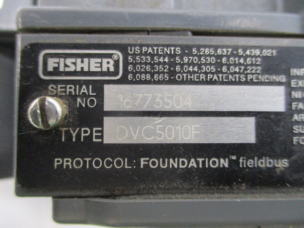 FISHER DVC5010F 9-32VDC UNMP