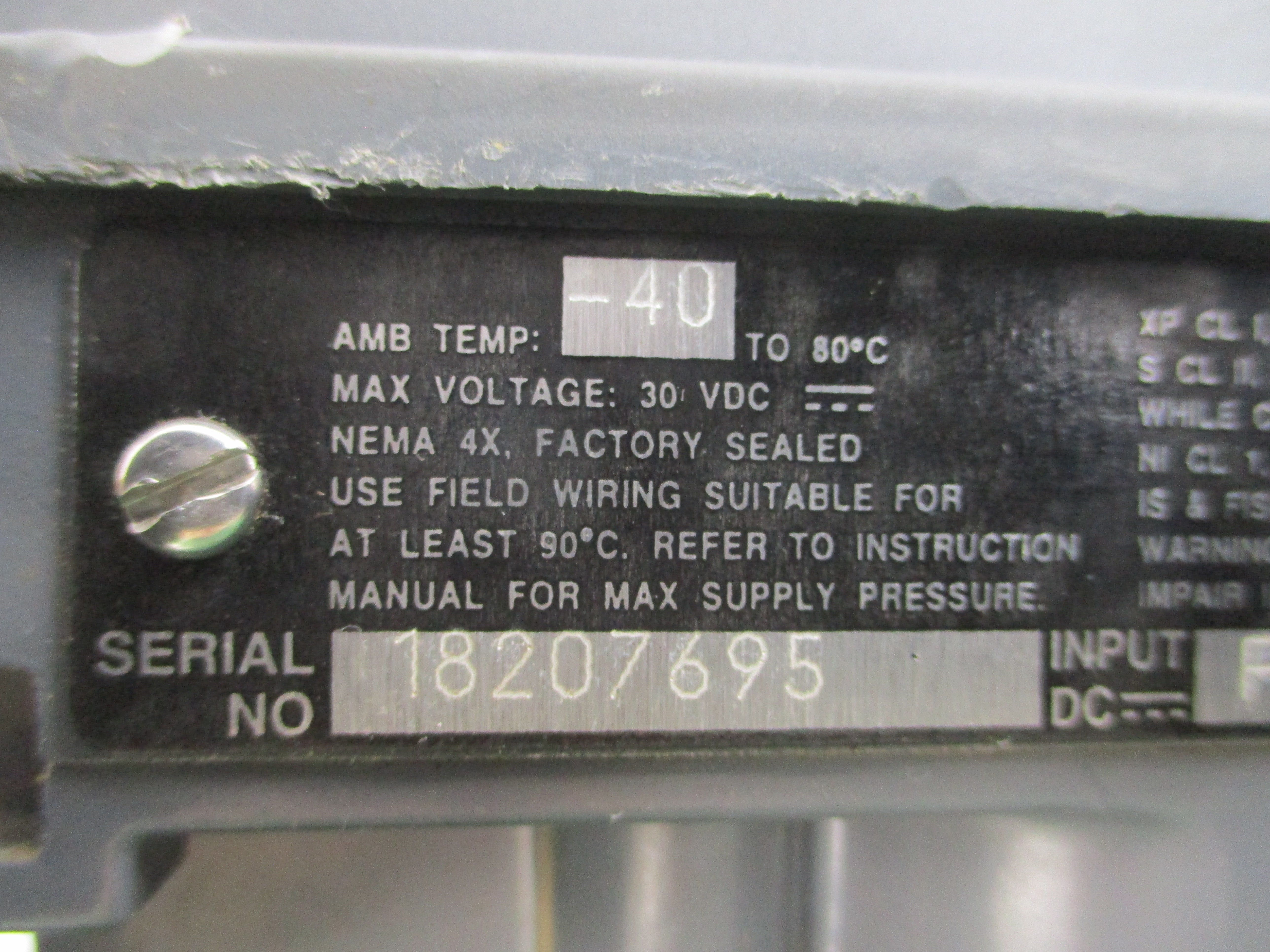 FISHER DVC6010F 30VDC UNMP