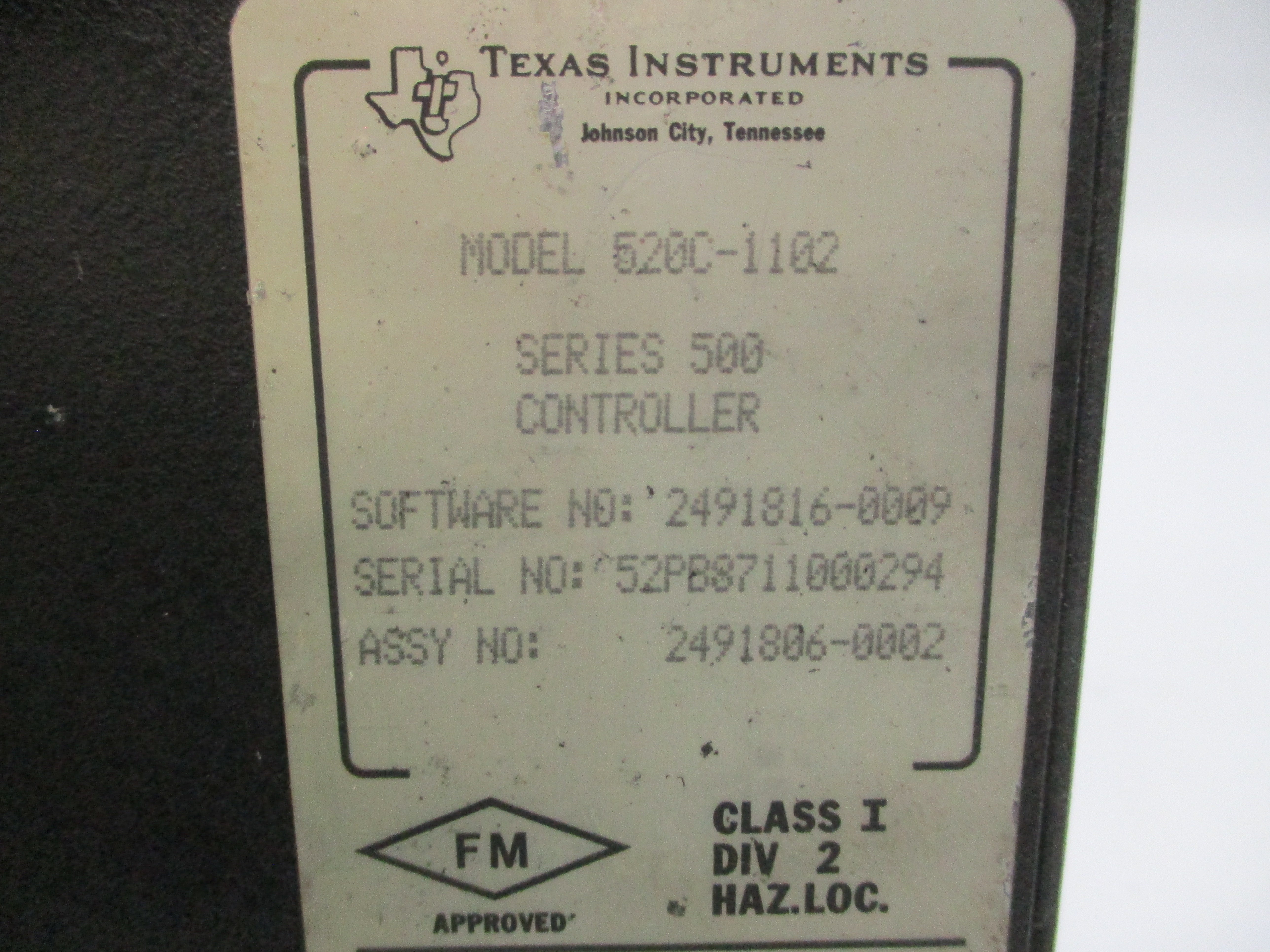 TEXAS INSTRUMENTS 520C-1102 SER. 500 UNMP