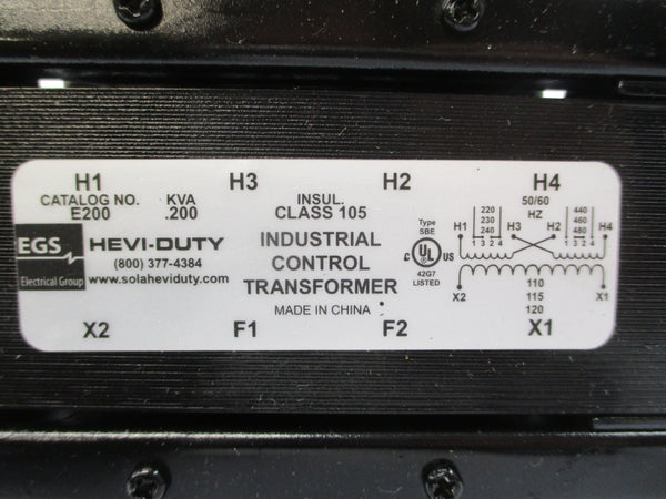 HEVI-DUTY E200 240/480V NSNP