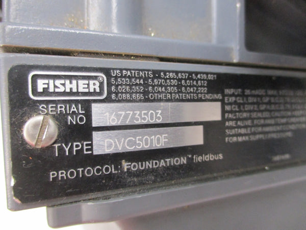 FISHER DVC5010F 67CFR-362 9-32VDC 250PSI UNMP
