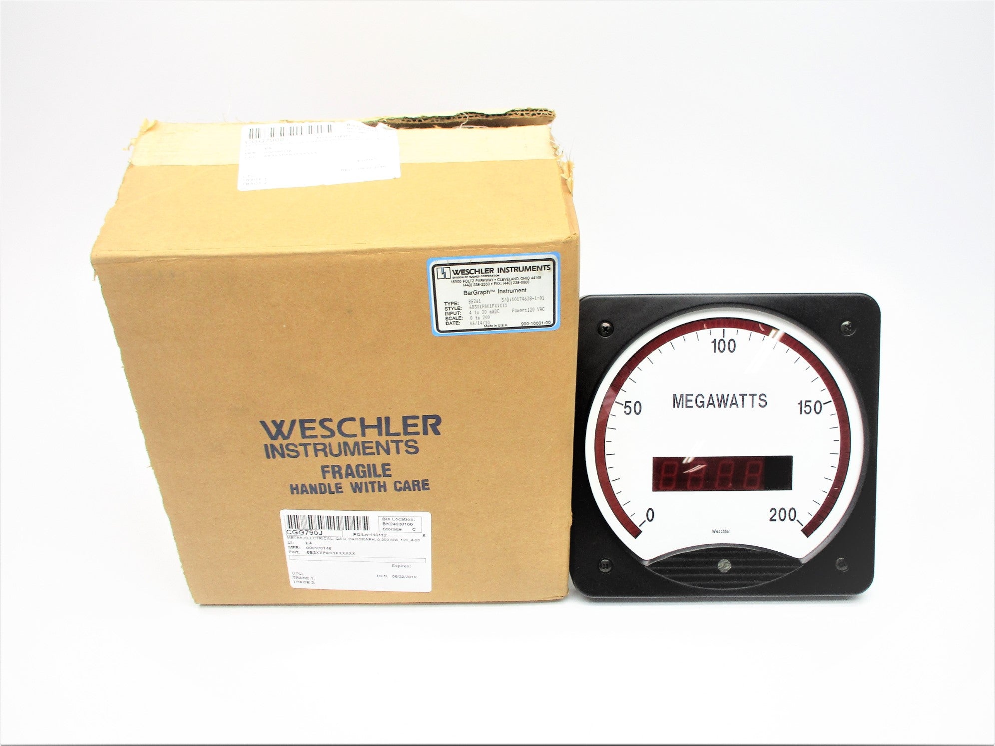 WESCHLER INSTRUMENTS 6B3XXPAK1FXXXXX NSMP
