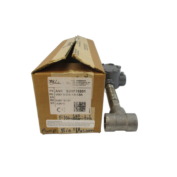 W.E. ANDERSON V6EPS-S-S-2-S-CSA AV6S28715201 125/250VAC 5A NSMP