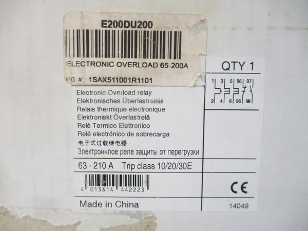 ABB E200DU200 1SAX511001R1101 500V 60-200A NSMP