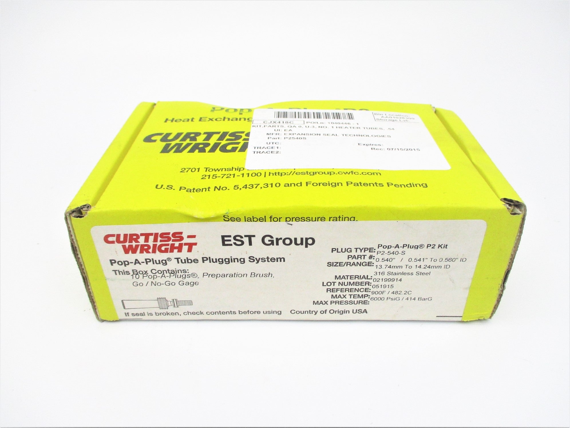 CURTISS-WRIGHT P2-540-S 6000PSI NSFS