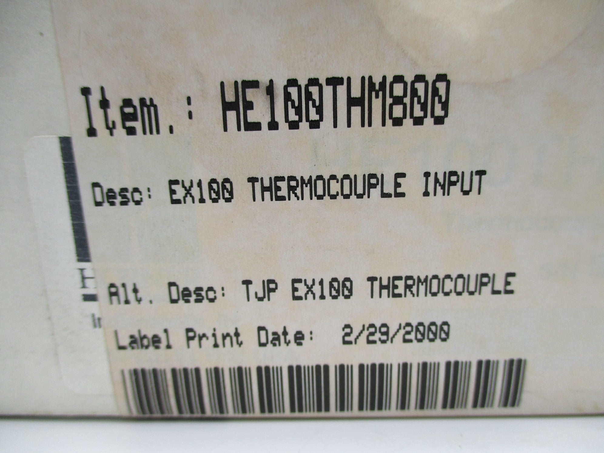 HORNER ELECTRIC HE100THM800 NSMP