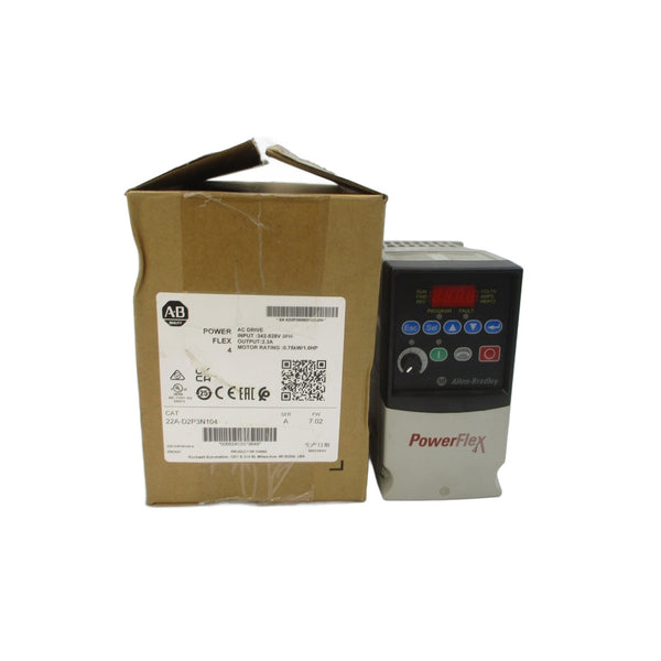 INDUSTRIAL SPARE PART 22A-D2P3N104 SER. A F/W 7.02 342-528VAC 2.3A NSMP