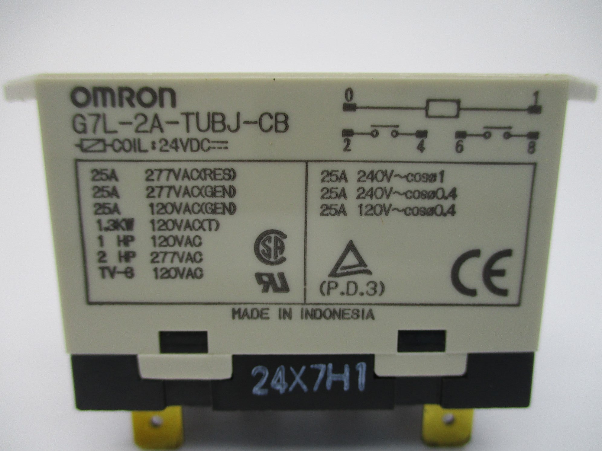 OMRON G7L-2A-TUBJ-CB 24VDC 25A NSNP