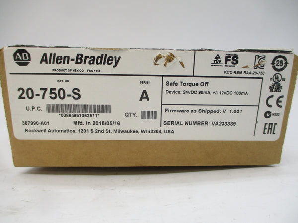 INDUSTRIAL SPARE PART 20-750-S SER. A F/W V1.001 24VDC NSMP